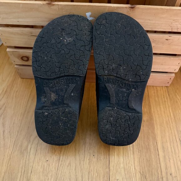 Birkenstock Mens Size 40 US 7-7.5 Black Leather Buckle Strap Trent Loafer Shoes - Picture 15 of 16